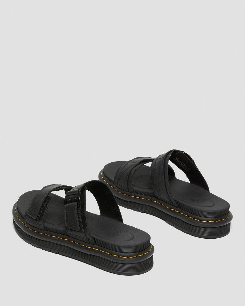 Dr Martens Chilton Men's Leren Sandalen Heren Zwart | NL 177KOR